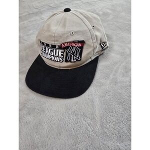 Vintage New York Yankees Hat Cap New Era Snapback 1998 American League Champions